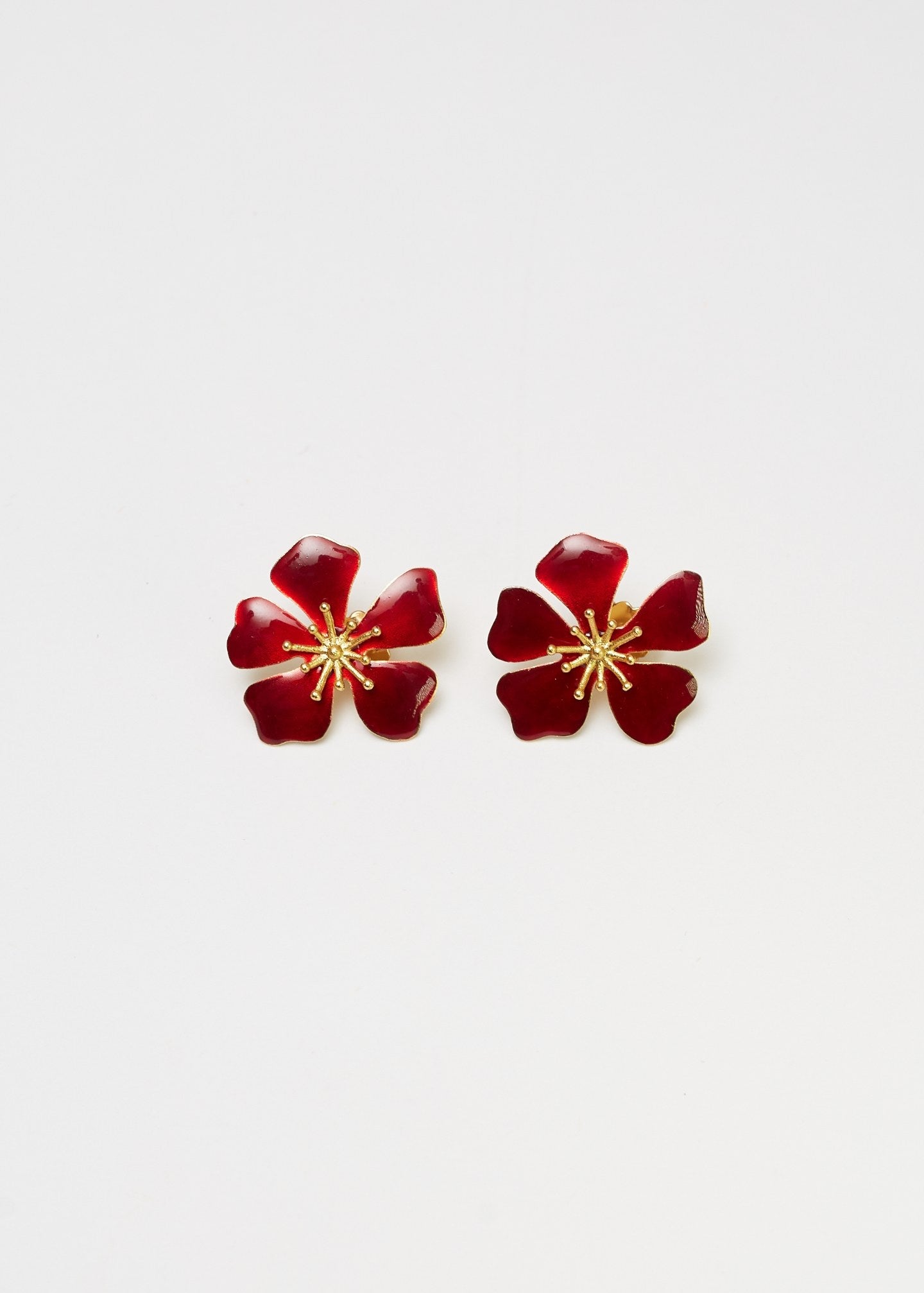 RED MIDI AURORA EARRINGS