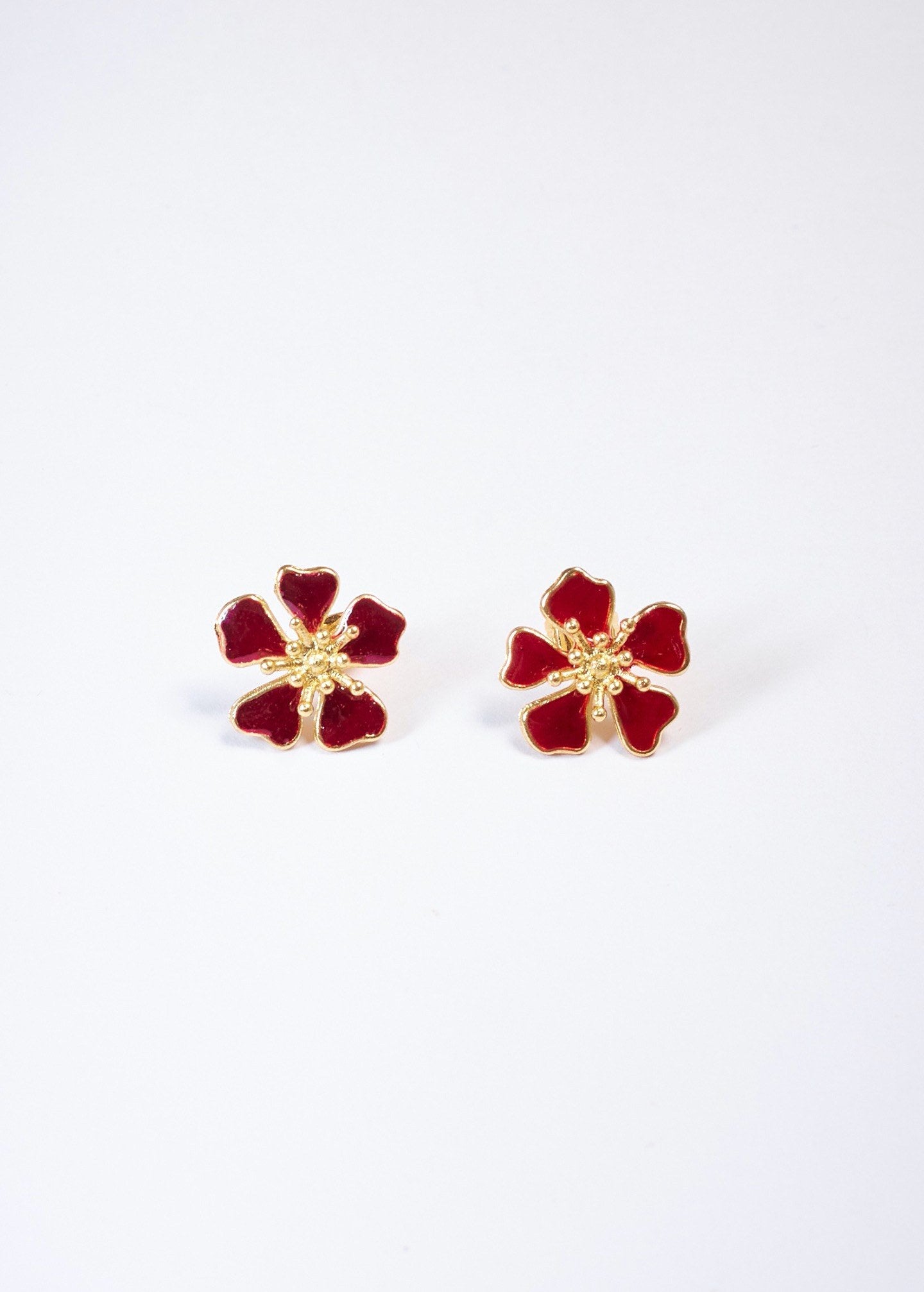 RED MINI AURORA EARRINGS